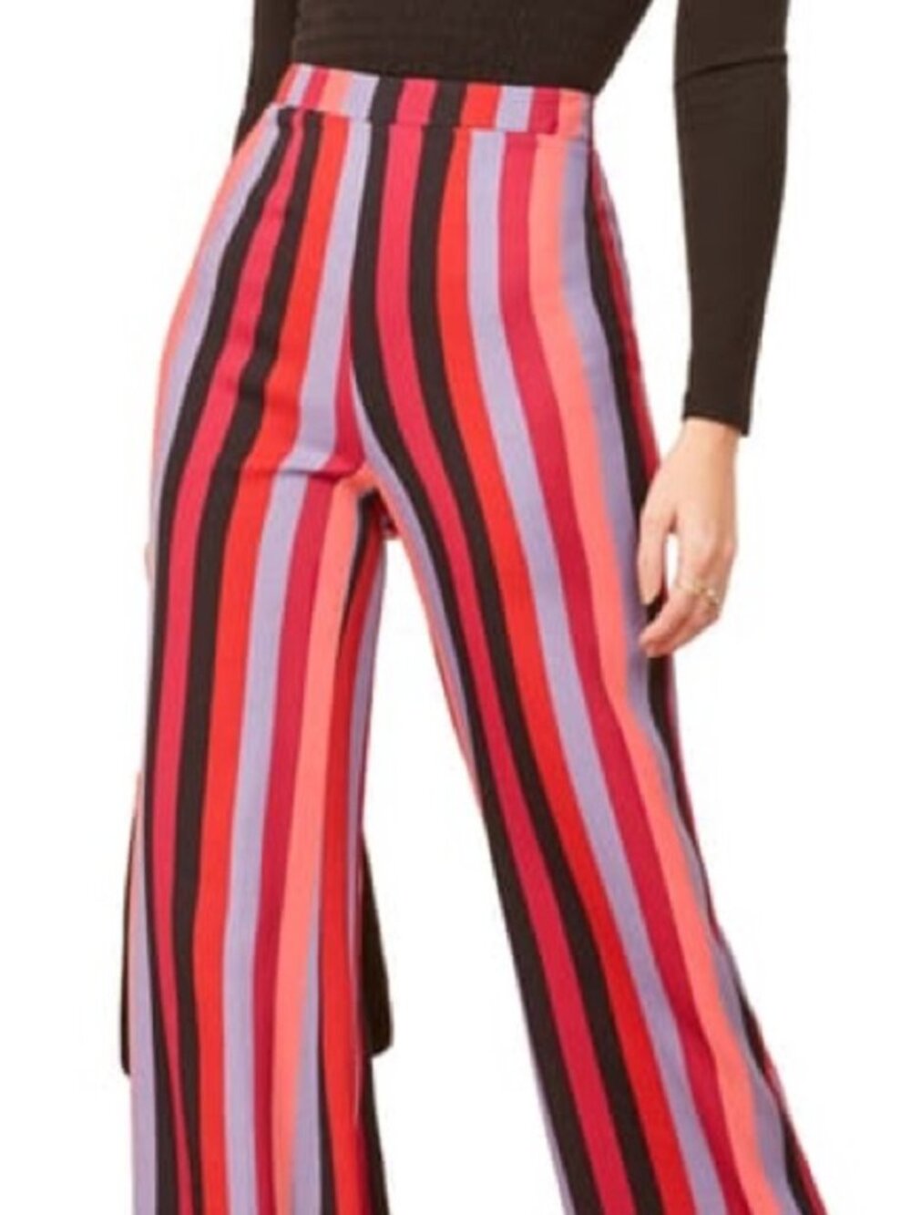 Reformation Sorrenti Wide-Leg Pants | Isabel Stripe | Size 6